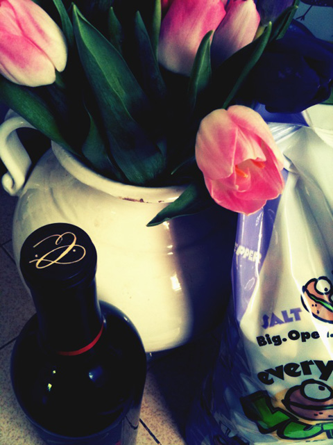 Tulips, wine & pistachios