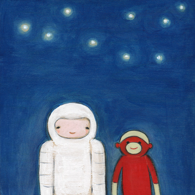 The spaceman & the sock monkey