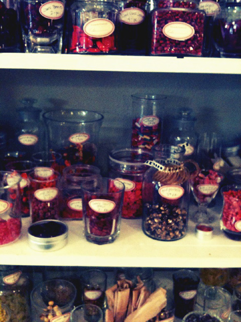 Red beads