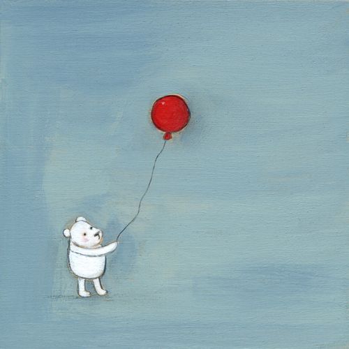 A bear and a balloon