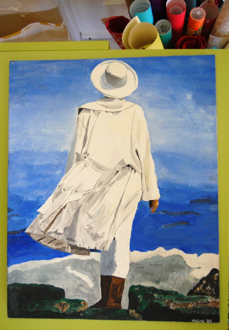 Lady in white