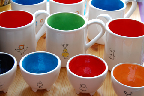 Cups together