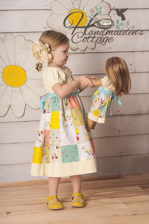 Handmaiden's Cottage patchwork dress