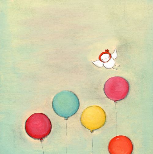 Dancing with balloons