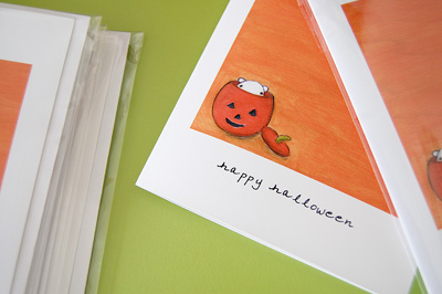 Halloween card set