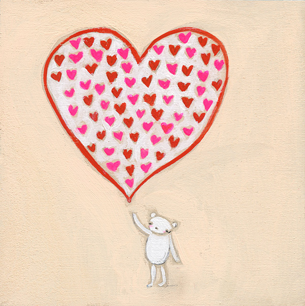 Heart filled with love