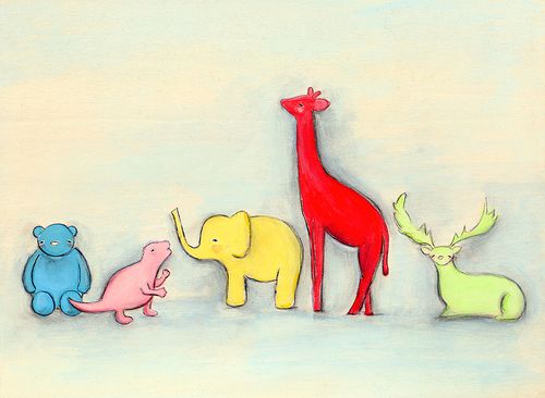 Colorful zoo