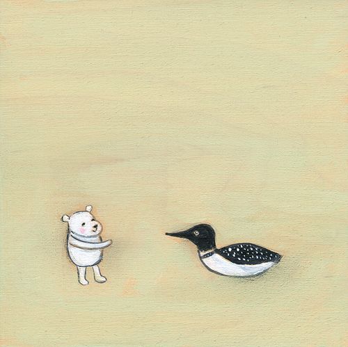 A bear and a loon