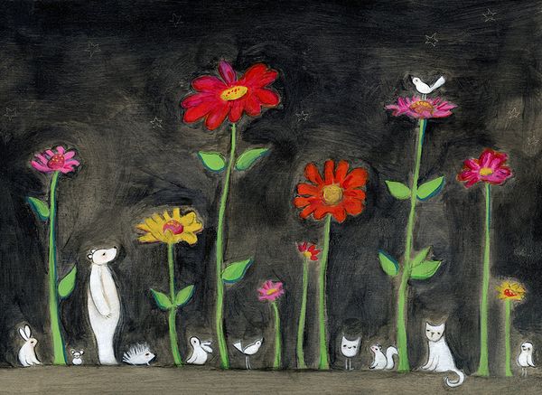 Zinnia garden