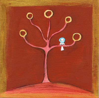 on the fifth day… Come on now, THIS is my 100th Daily Painting!!!