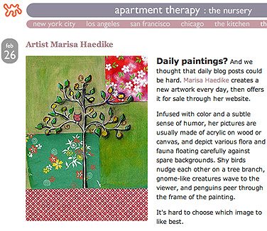 Thank you to apartment therapy
