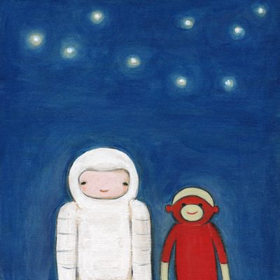 the spaceman and the sock monkey