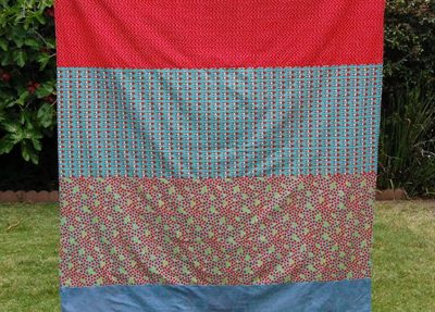 my first patchwork throw