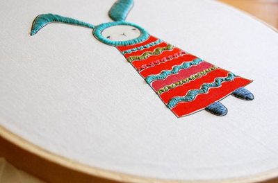 more embroidery, sewing + a sale