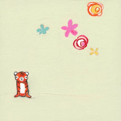 tiny tiger {with flowers}