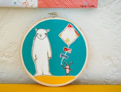 playing with more embroidery illustration