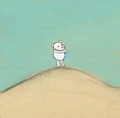 a bear on a dune