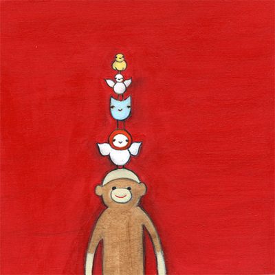 sock monkey tree
