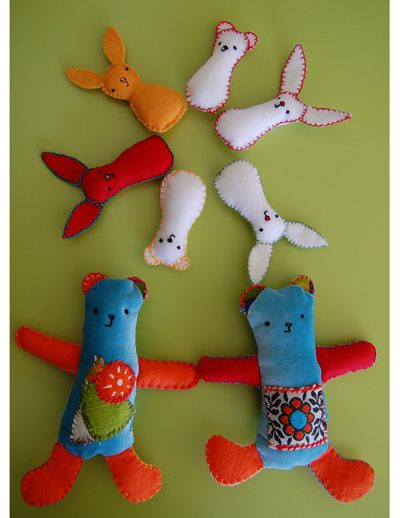 and they’re up + a tiny blue bear