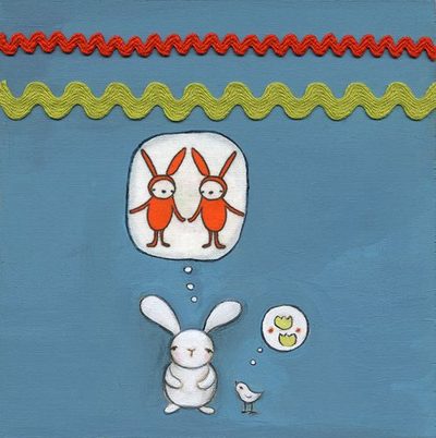 bernard and tiny bird come up with designs