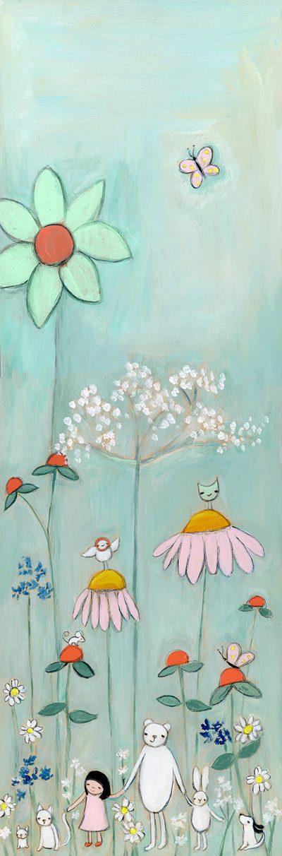 dreaming in a wildflower garden