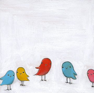 birds who love color too