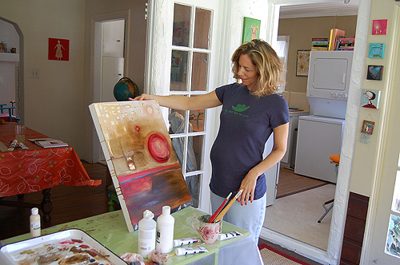 songbird + our painting day!