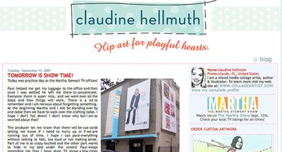 A BIG shout out to Claudine ~ Watch her on MARTHA STEWART today!
