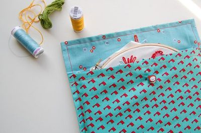 more embroidery, sewing + a sale