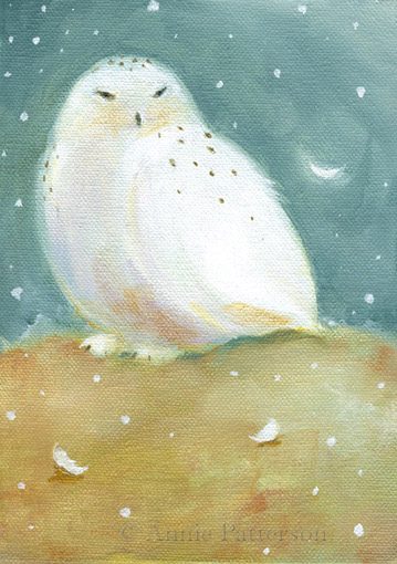 Fall Snowy Owl by Annie Patterson