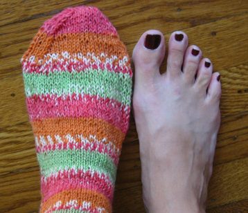 and she knits too?