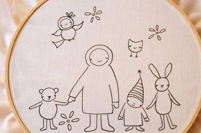 embroidery patterns + kits