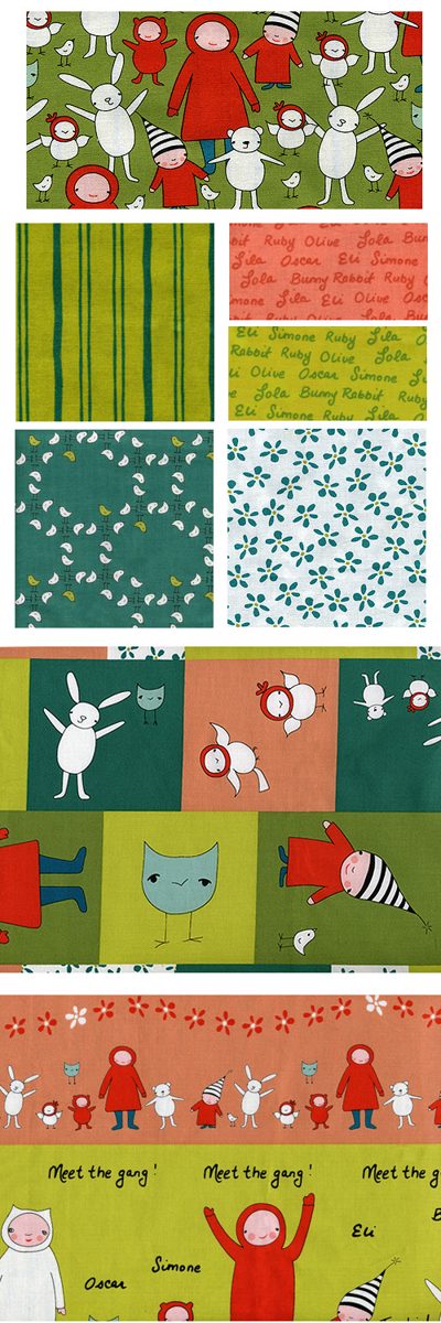 fabric is here! Meet the Gang by Marisa and Creative Thursday