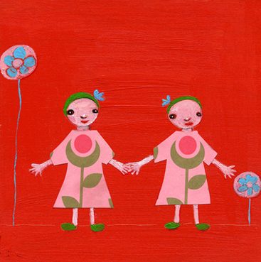 Illustration Friday - Match - “twinsies”